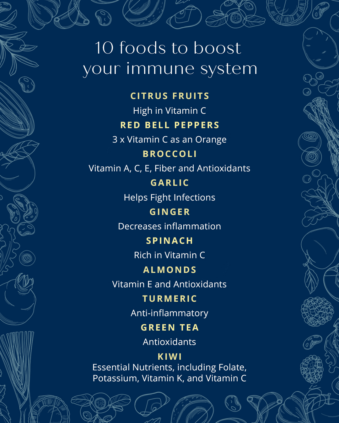 10 Foods to Boost Your Immune System