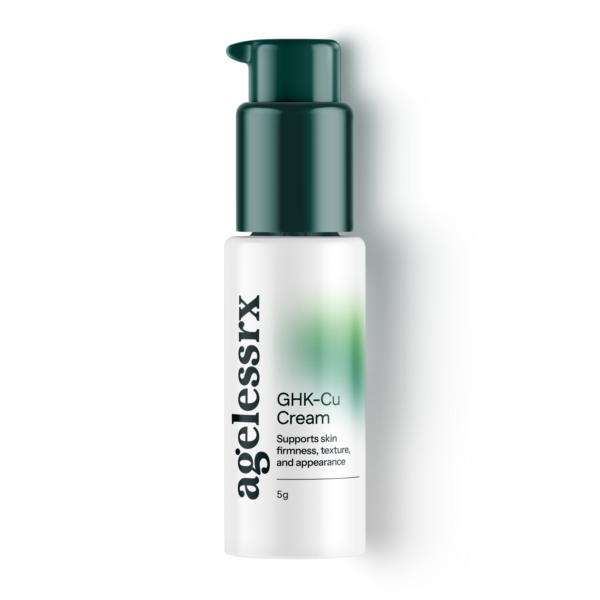 AgelessRx GHK-Cu Cream pump bottle