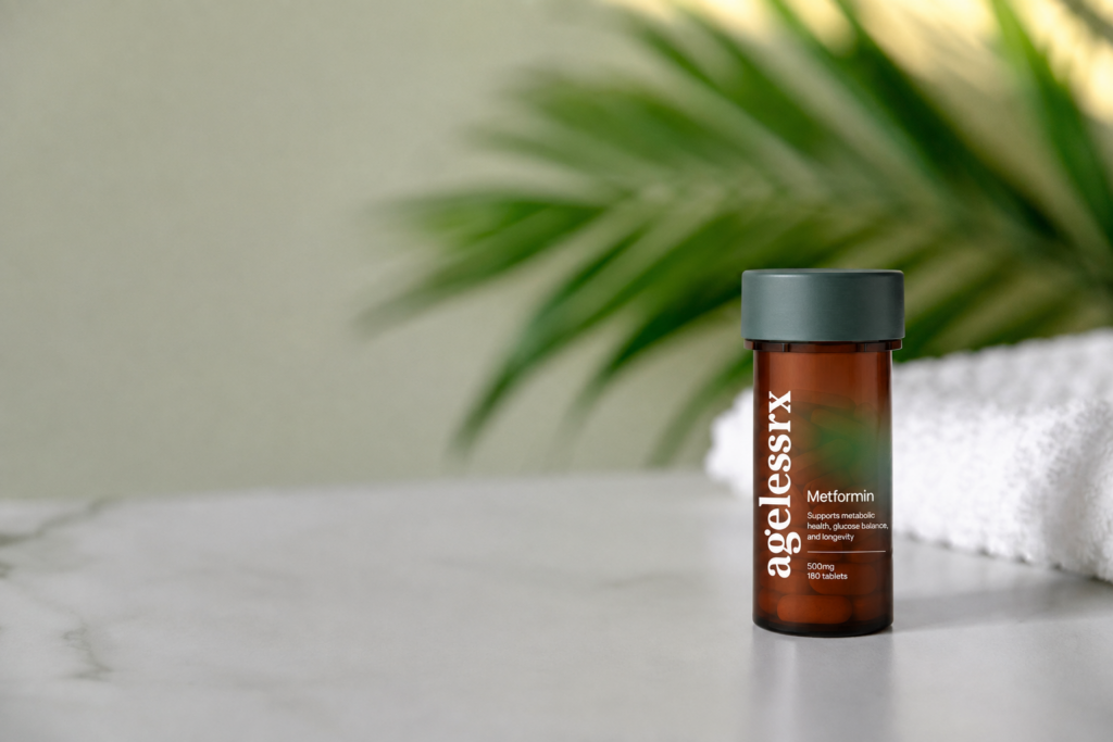 metformin bottle on counter