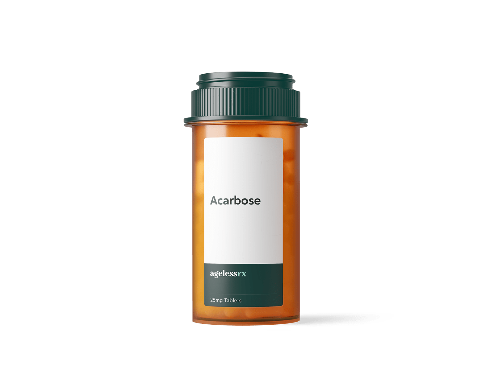 Acarbose pill bottle