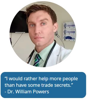 “I would rather help more people than have some trade secrets.”  - Dr. William Powers