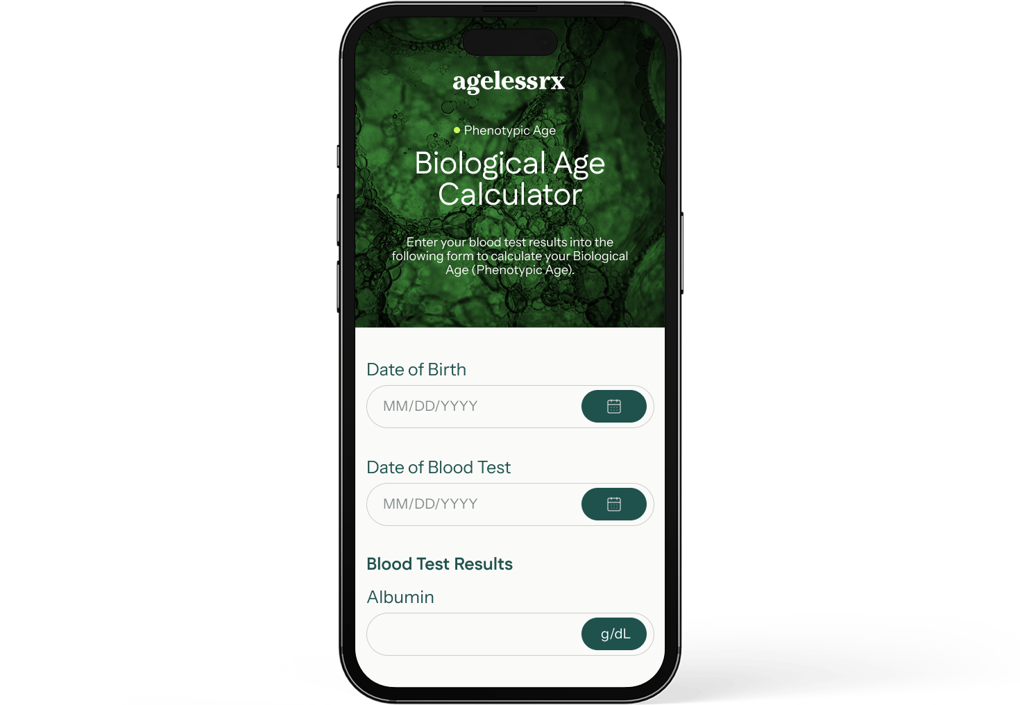 Product image for Biological Age Calculator