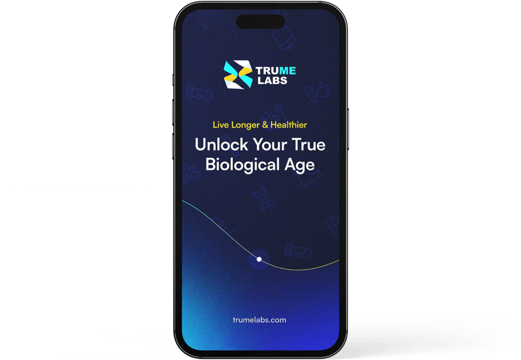 At-Home Methylation Saliva Test (Trume) results on phone screen
