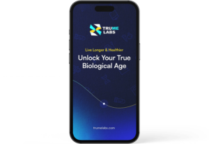At-Home Methylation Saliva Test (Trume) results on phone screen